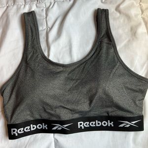 Gray Reeebok sports bra